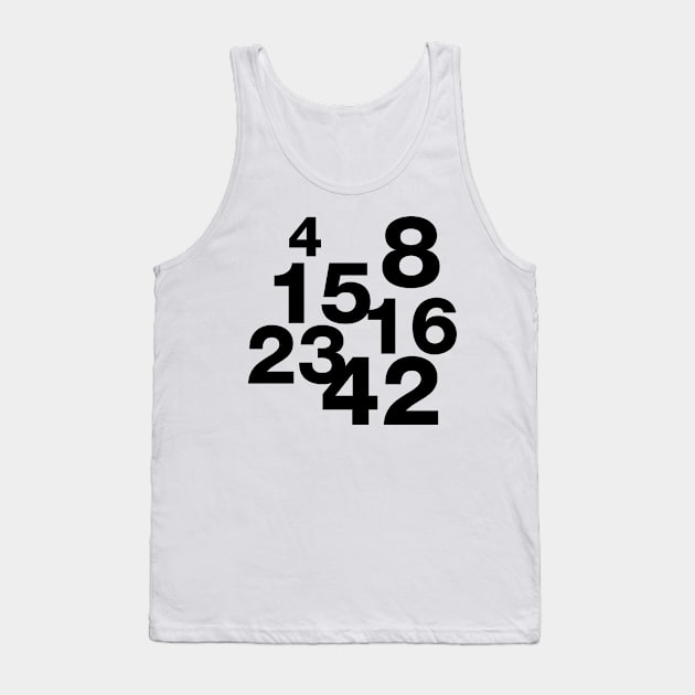 Lost Numbers Tank Top by StudioInfinito